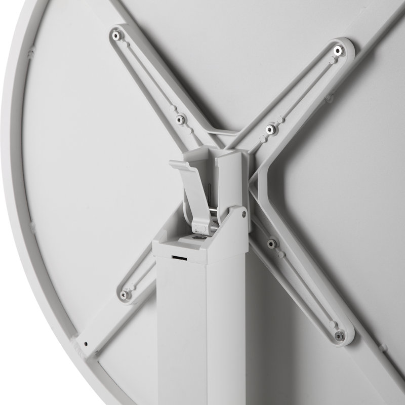 Table de salle à manger pliante en aluminium Sunset, Blanc, H 30 po x L 35 po x P 35 po