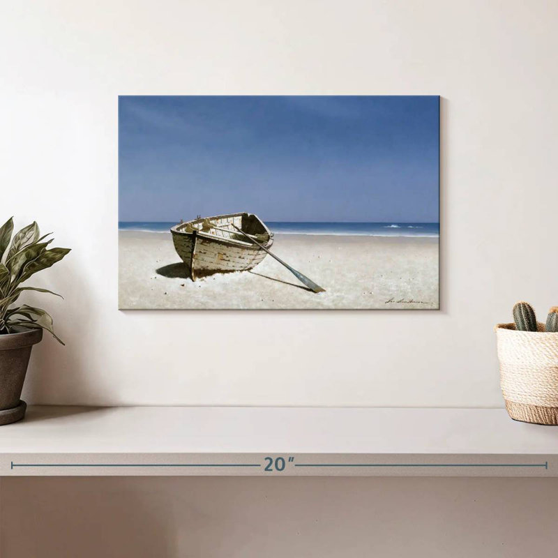 Mehar Beached Boat I, 8" H x 12" W
