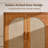 Rattan Sideboard Buffet Cabinet with Storage, 31.5" Coffee Bar Cabinet with Arch Doors & Adjustable Shelves, Wood Credenza, Boho Accent Cabinet for Kitchen, Living Room (Brown)-1124910702