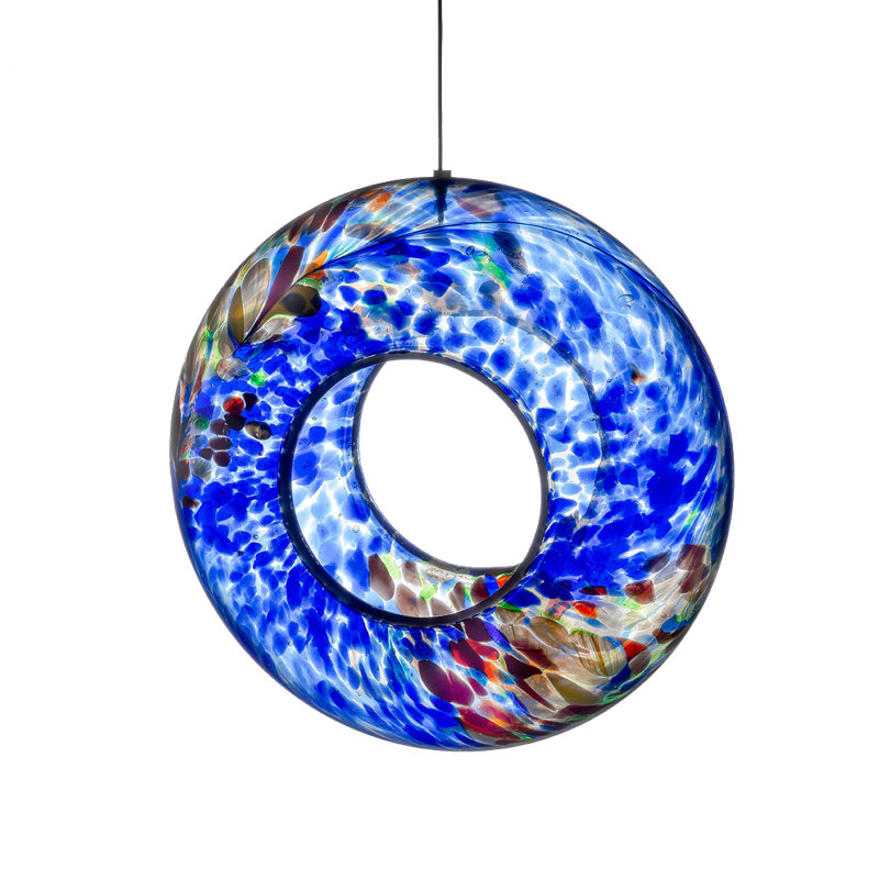 Hanging Bird Feeder - Green, Blue
