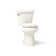 Highline 1.28 GPF Water Efficient Round Two-Piece toilet (Seat Not Included)