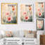 Jardin de fleurs sauvages printanières rose pâle ivoire clair II - Tableau encadré-1375103594-1585074464