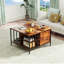Table basse à plateau relevable avec rangement Farmhouse