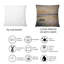 Coussin décoratif carré et pastel Sunset Over The Lake - Imprimé nautique et côtier-60158471