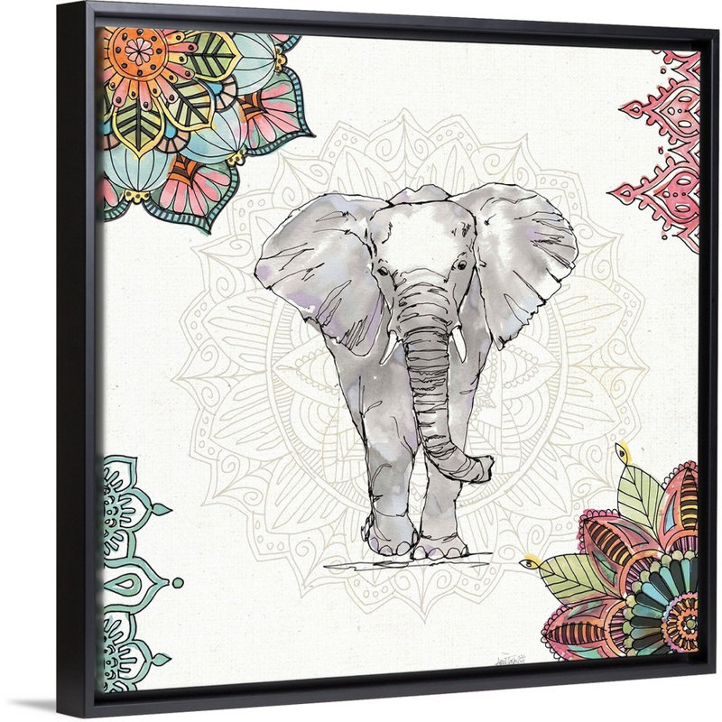 Reproduction d'art sur toile, H 32 po x l 32 po x P 2 po, Toile avec cadre noir