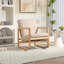 Fauteuil oscillant rembourré