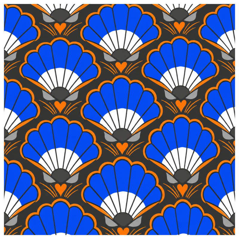 Coussins décoratifs bleus et orange, 18 x 18 inches