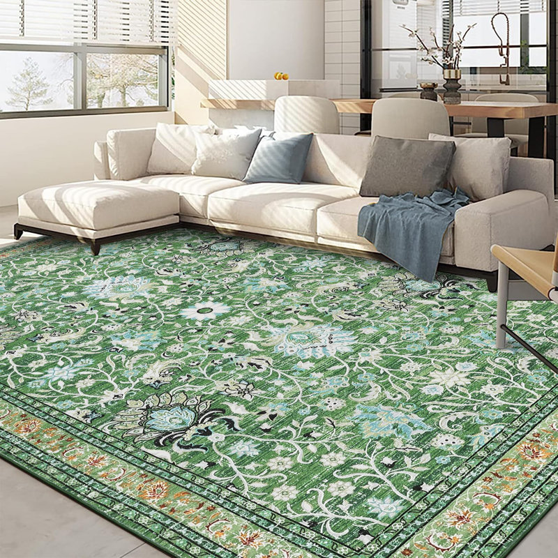Tapis vintage lavable pour tapis de salon 9 x 12