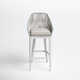 Renfri 42'' Olefin Rope Outdoor Bar Stool with Cushion