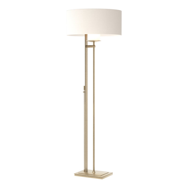 Rook 60" Floor Lamp, Natural Anna, Soft Gold