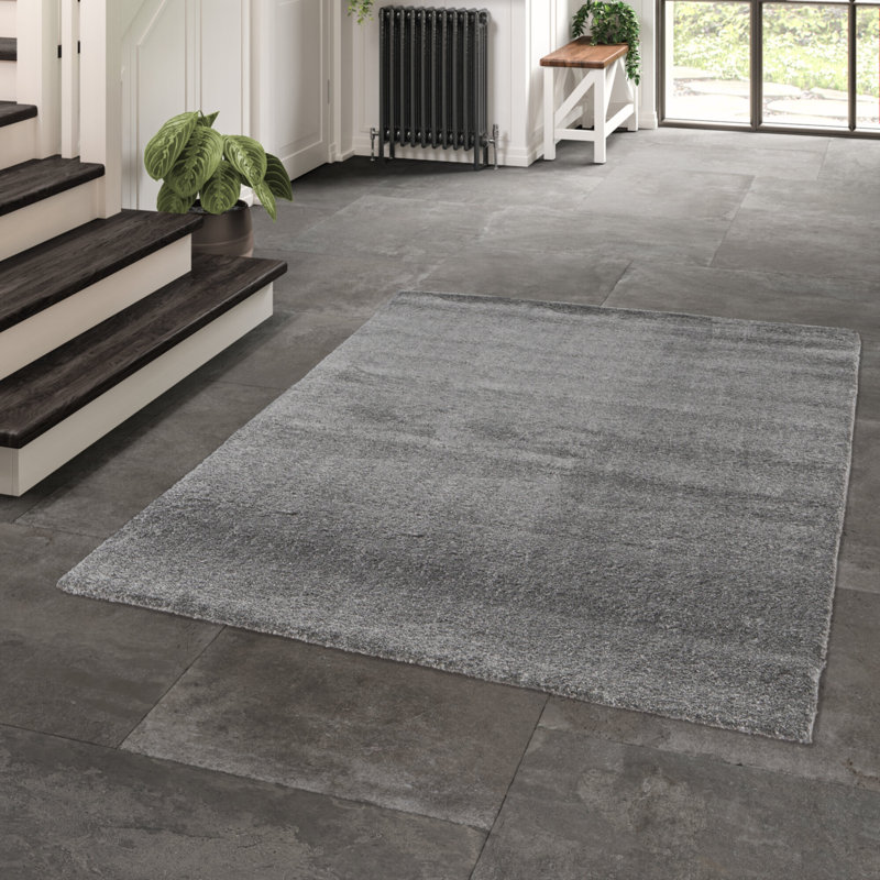 Machine Washable Rug, Polypropylene, Plain Colour, Rectangle 200 x 290 cm