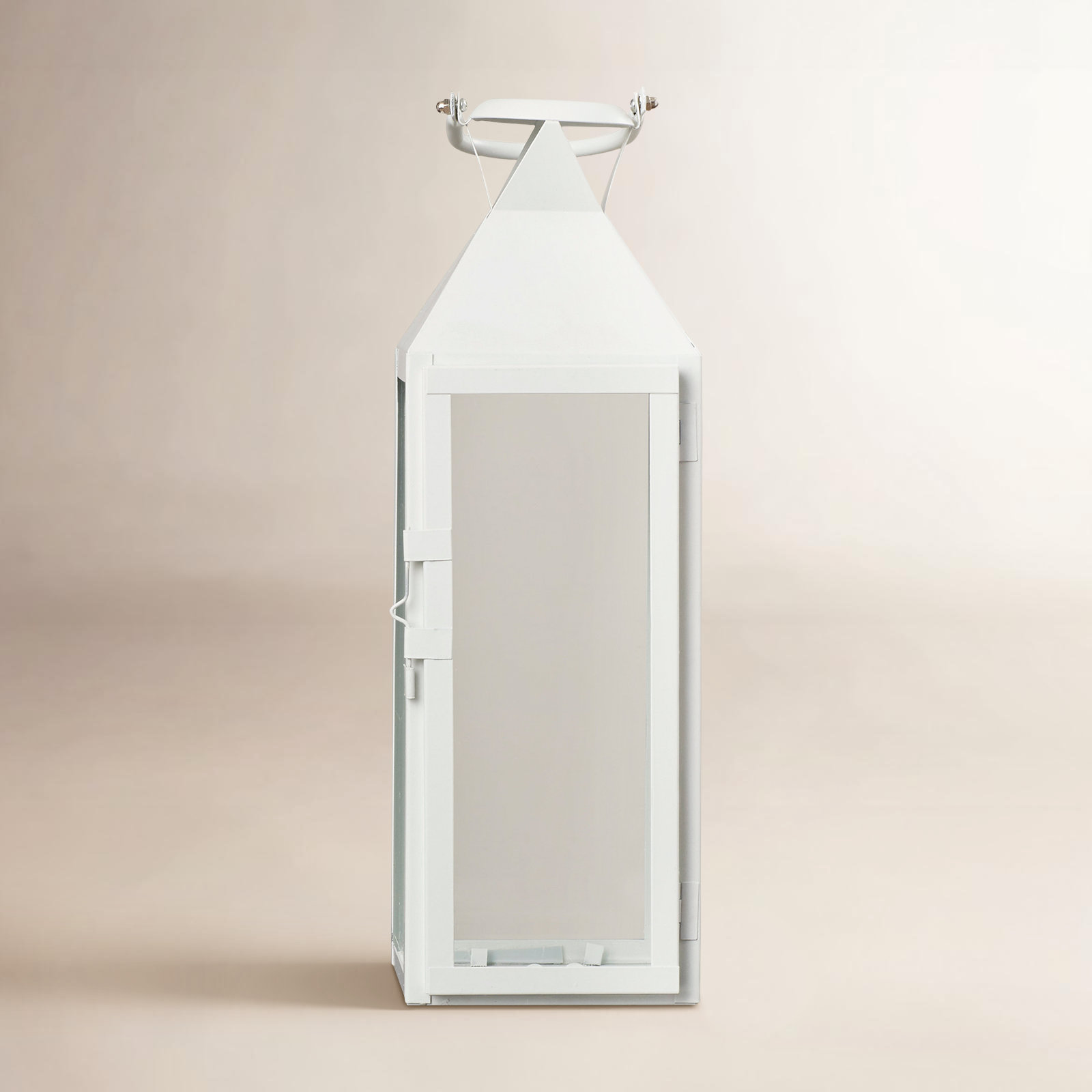 Artemesia 15.25'' Tabletop Lantern, White, 18.63" H x 5" W x 5.5" D