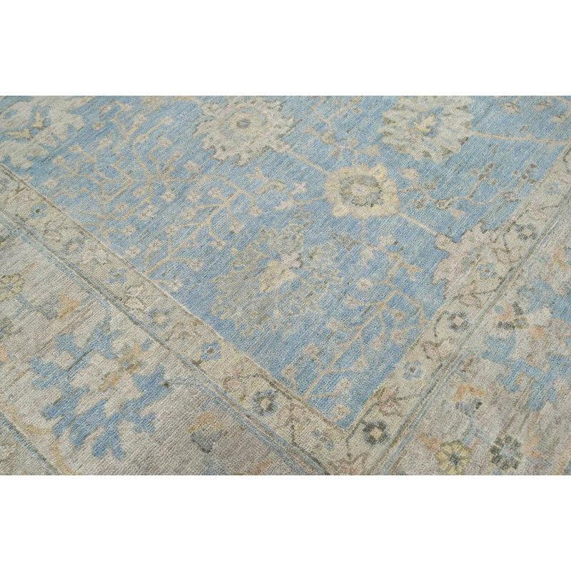 One-of-a-Kind 9' X 11'8'' New Age Wool Area Rug in Blue/Beige/Toupe/Tan