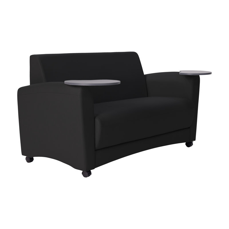 Canapé rembourré avec tablette Pro Series, Noir / Strandz cosmique