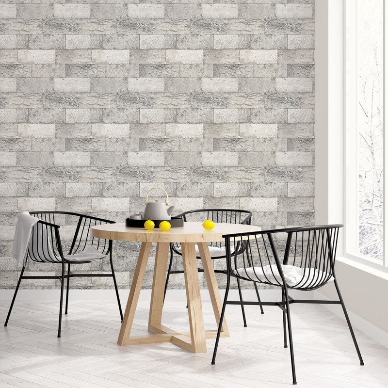 Fidelia 10m x 53cm Matte Wallpaper Roll, Dark Grey