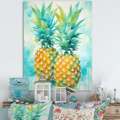 «Exotic Pineapple Oasis III», reproduction sur toile