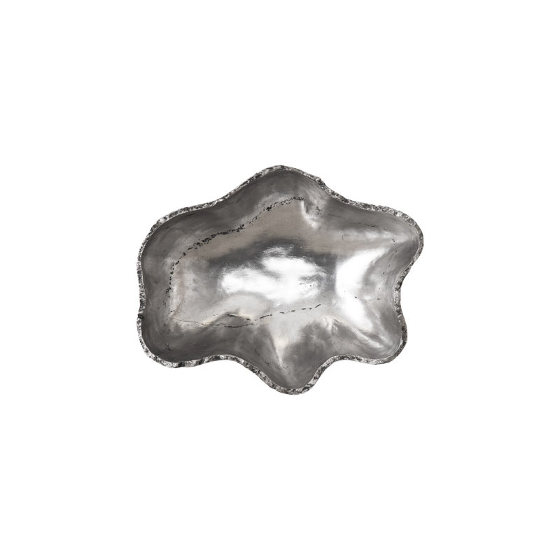 Cast Onyx Wall Bowl, Silver, SM