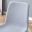Ensemble confortable de chaises de salle à manger en lin et coton - siège et dossier intégrés en quatre pièces, matériau en lin et coton, conception de coussin incurvé élargi pour plus de confort.-1237478462