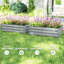 Ensemble de 2 jardinières surélevées, jardinière galvanisée-713157201