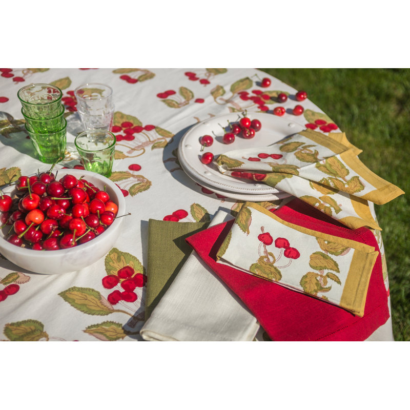 Cherry Cotton Square Napkins