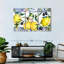 Ensemble de 3 citrons et olives sur toile-1582663202