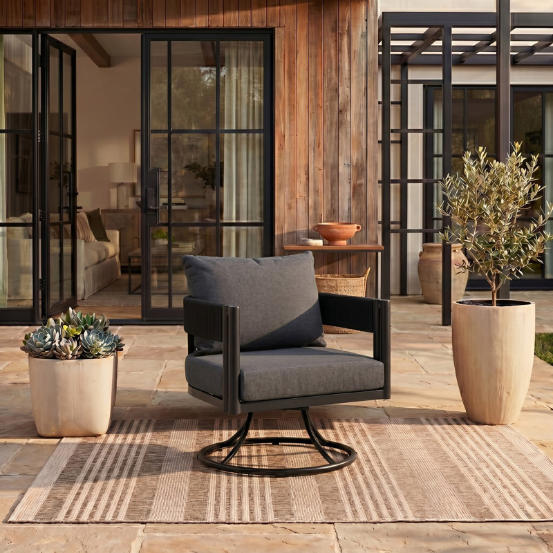 Chaise pivotante Viola, Gris