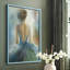 «Lady in Blue», reproduction encadrée - bois massif-1690885242-1690885221
