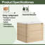 Base de meuble-lavabo simple 24 po seulement, base sans plateau en chêne blanc-124614617