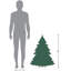 Arbre de Noël pin ponderosa avec base en jute