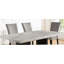 Table de salle à manger attrayante et élégante en marbre véritable blanc 1 pièce