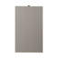 Table d'appoint rectangulaire grise pour les espaces de vie, un tiroir et une tablette