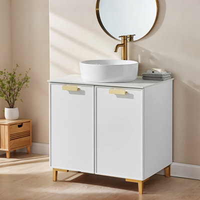 30" Vessel Modern Free-Standing Single Bathroom Vanity Set