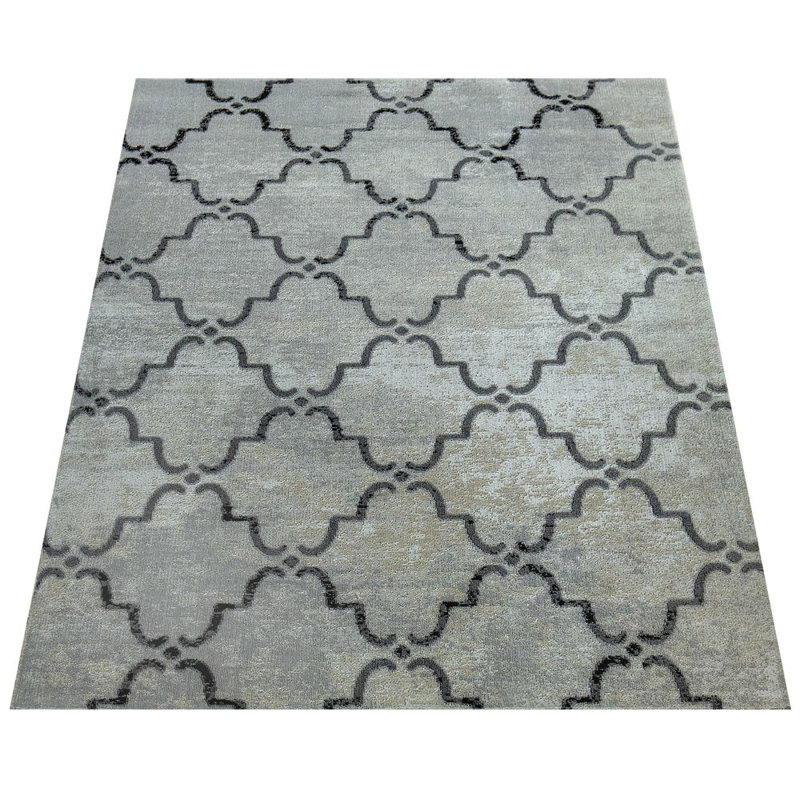 Tapis intérieur / extérieur bleu Keiu, Rectangle 2 pi x 3 pi 3 po
