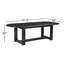 Glenn Oval Dining Table Dark Brown