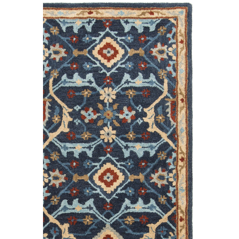 Tapis oriental en laine touffeté à la main Wahcheechee, Rectangle 5 pi x 8 pi