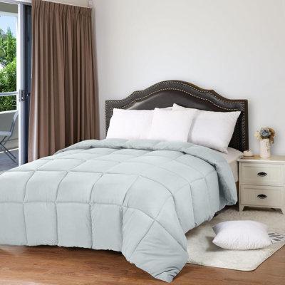Comforters Queen Size, All Season Duvet Insert, Down Alternative Box Stitched Bed Comforter With Corner Tabs, Machine Washable