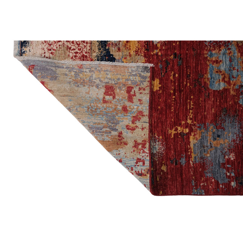 Tapis multicolore de haute qualité noué à la main