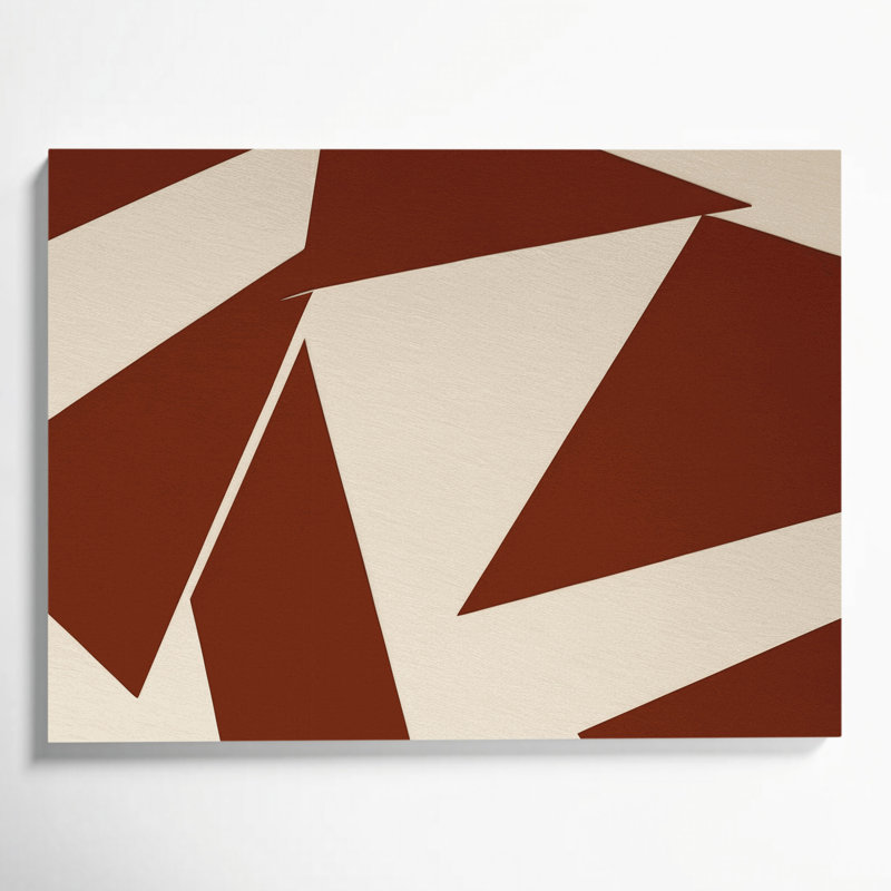 Minimalisme 57, art mural sur toile brune, H 8 po x l 10 po
