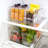 4PK Small Square Fridge Bin With Handle