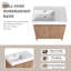 Meuble-lavabo simple 29,97 po avec plateau en résine Kashondra