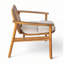 Fauteuil de patio extérieur en bois d'acacia