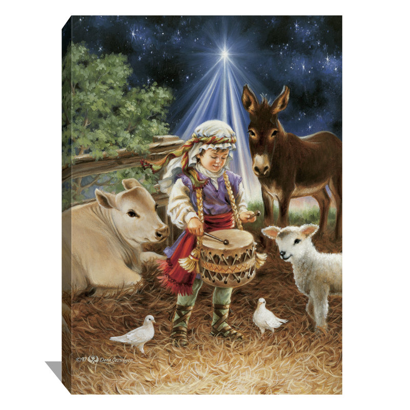 «Little Drummer Boy», art mural sur toile, H 24 po x l 18 po x p 1 po