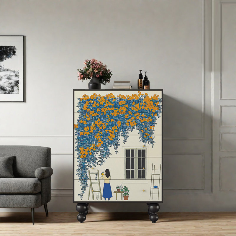 Armoire décorative française grande capacité