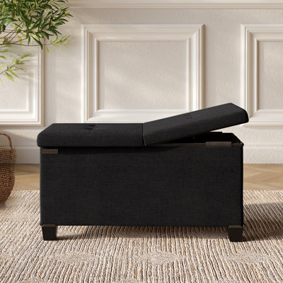 Banc de rangement avec repose-pieds Vérrant