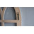32 Inch Distressed White Wood Arched Window Frame Wall Decor, Handmade Rustic Window Pane