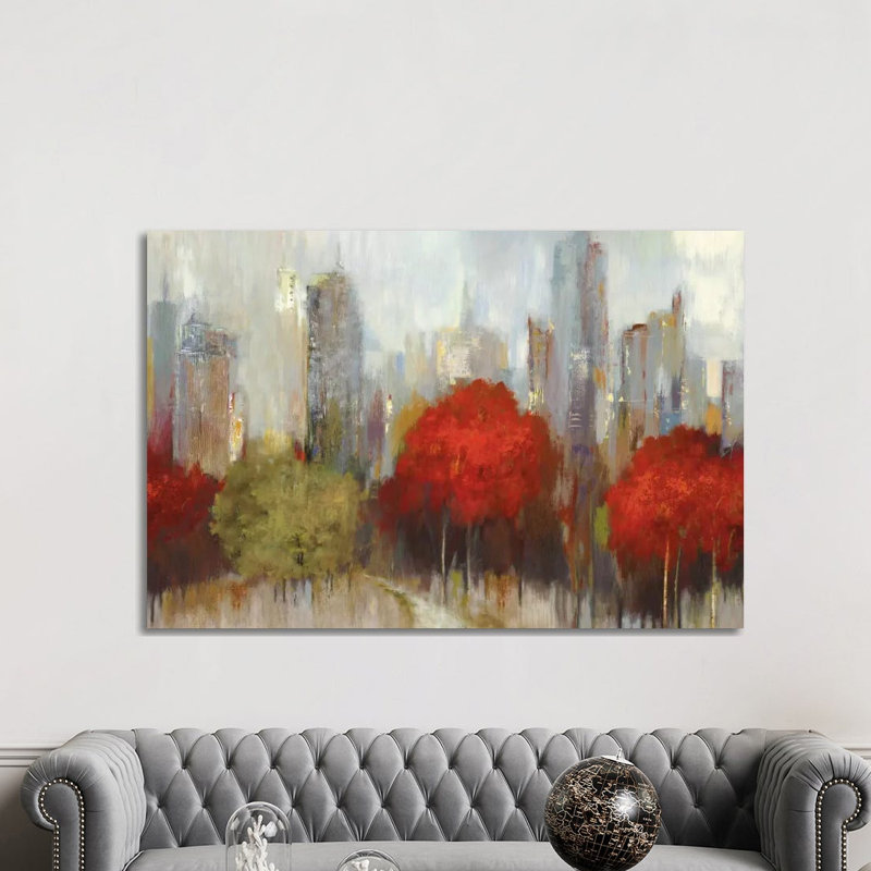 Downtown I by Allison Pearce - Painting on Canvas, Wrapped Canvas, 66.04 cm H x 45.72 cm W x 3.175 cm D