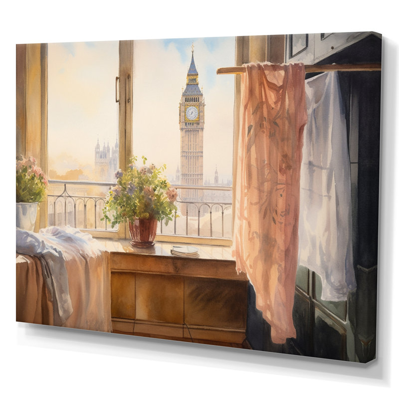 Capturer le paysage urbain de Londres sur toile, Toile tendue, 24" H x 32" W
