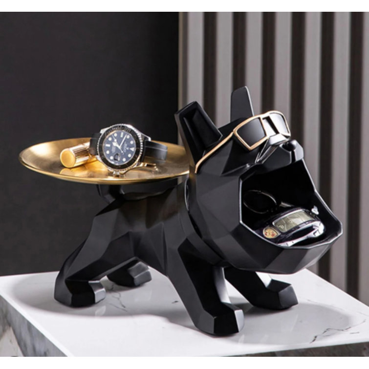 The Seasonal Aisle Bulldog Butler Sculpture | Wayfair.co.uk
