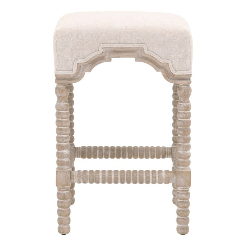 Falken Upholstered Counter Stool with Solid Wood Frame