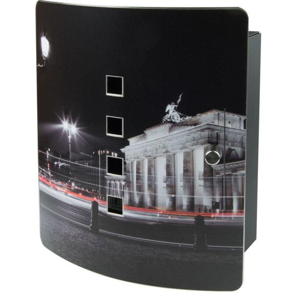 BURG-WÄCHTER Berlin 10 Hook Wall Mounted Stainless Steel Locking Key Cabinet Brgw1002 - View #2